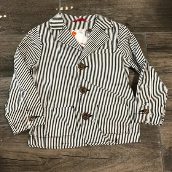 Joe fresh pin stripe blazer toddler boys NWT preppy beach pictures - Picture 1 of 4